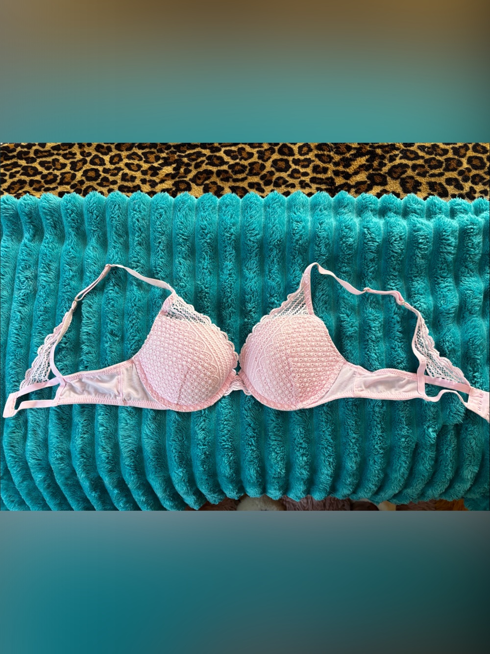 Target Pink Lace Push-Up Bra - Light Pink